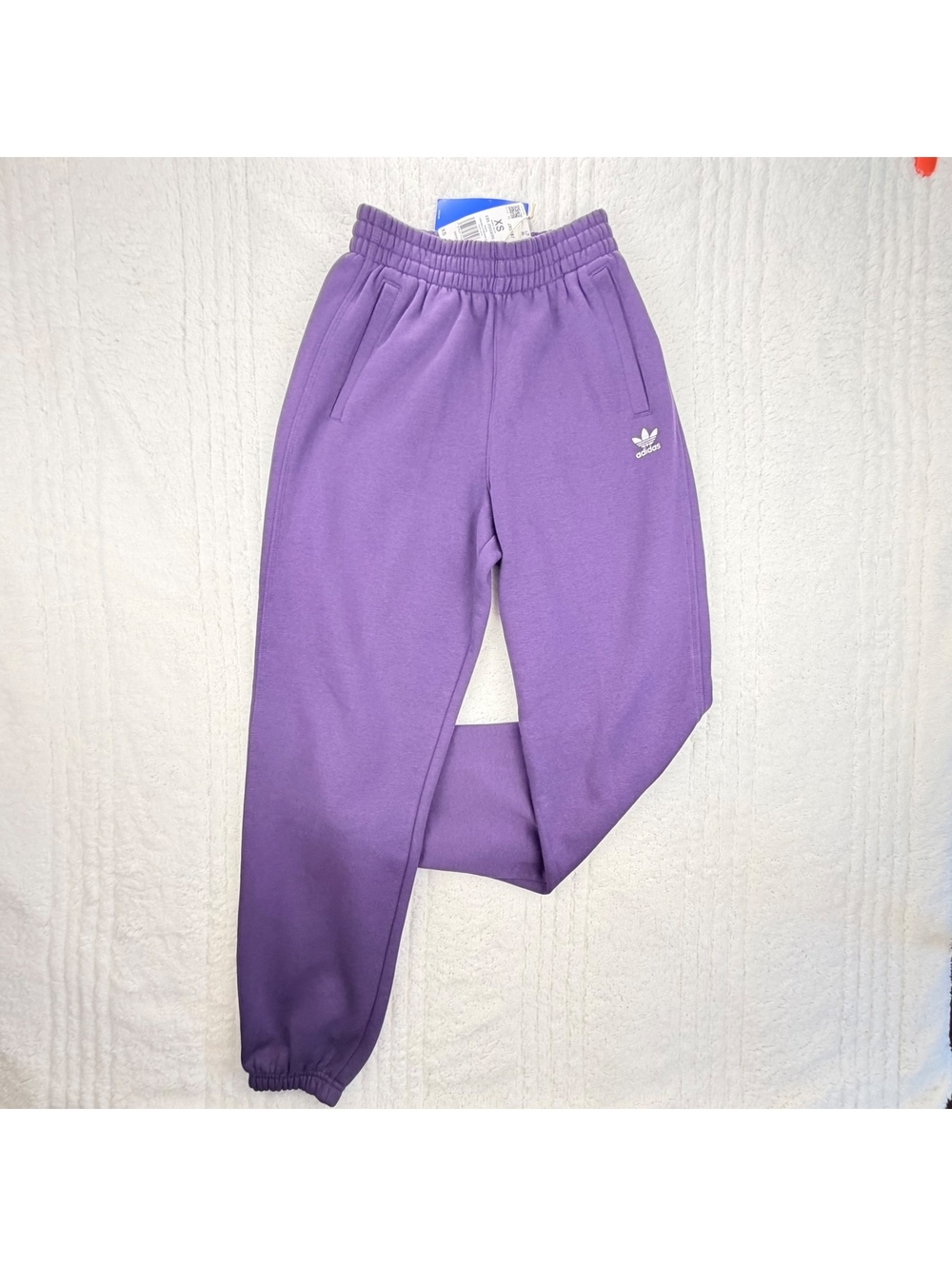 adidas Originals Womens XS Essentials Fleece Joggers Aurora Plum JX5187 NWT